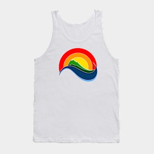 ocean landscape sunset Tank Top